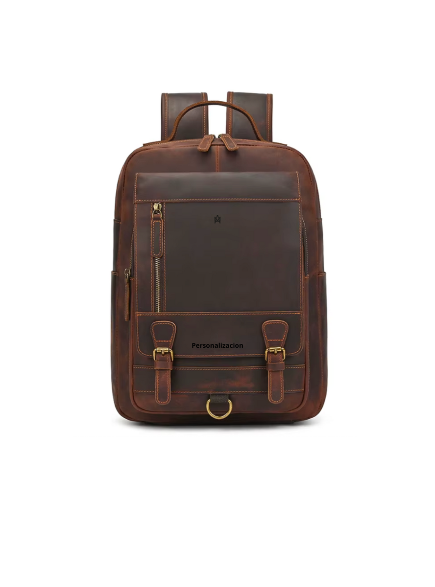 MOCHILA DE CUERO GENUINO HOMBRE COLLEGE