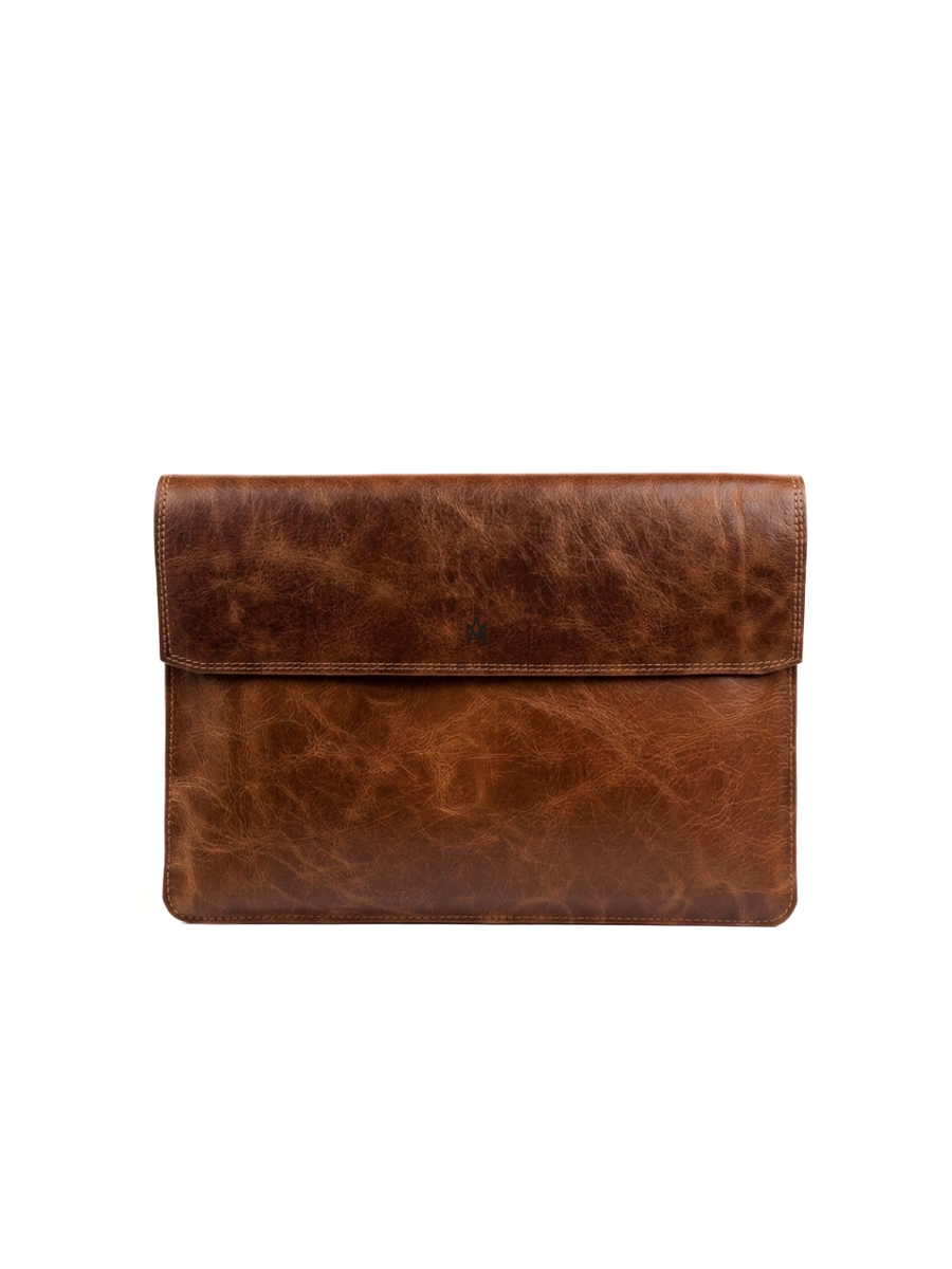 FUNDA DE CUERO GENUINO PARA NOTEBOOK