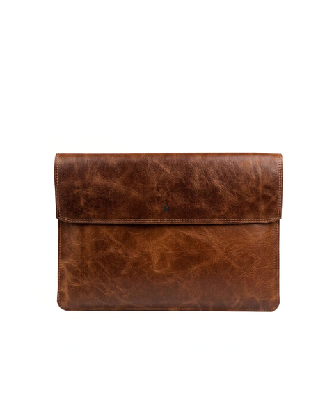 FUNDA DE CUERO GENUINO PARA NOTEBOOK