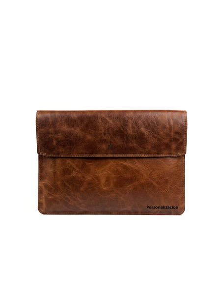 FUNDA DE CUERO GENUINO PARA NOTEBOOK
