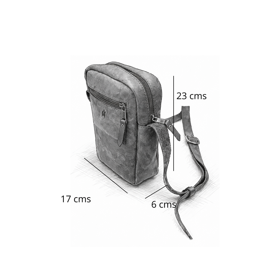 MORRAL DE CUERO GENUINO ROVER