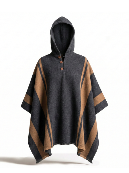 PONCHO LANA ALPACA MARENGO LINEA CAMEL