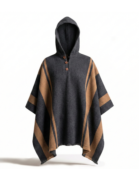 PONCHO LANA ALPACA MARENGO LINEA CAMEL