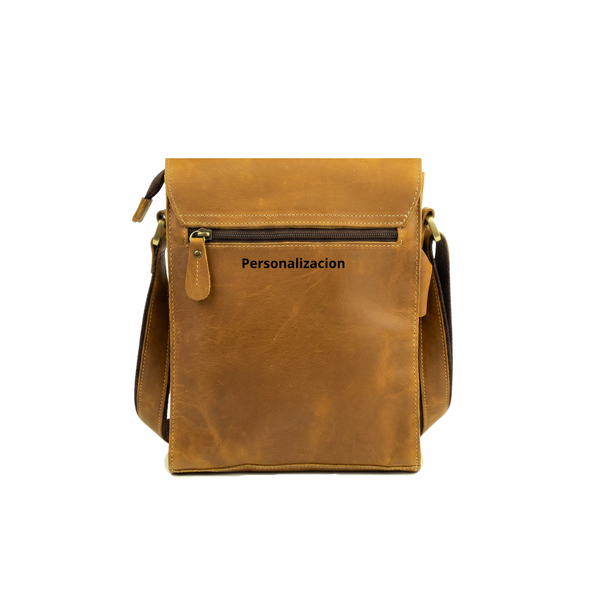 MORRAL CUERO GENUINO PARA HOMBRE PRAGA