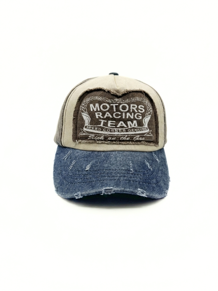 GORRA VINTAGE DE ALGODÓN RACER MARRON