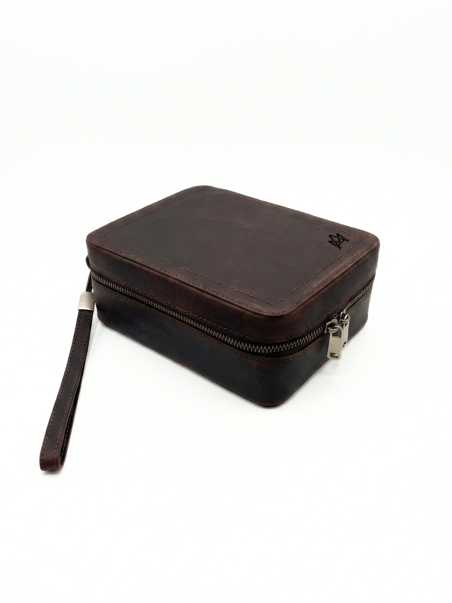 ESTUCHE PARA VIAJE DE CUERO KEEPER