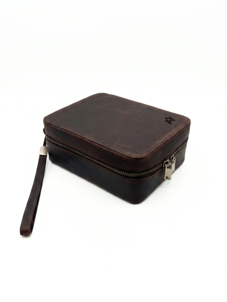 ESTUCHE PARA VIAJE DE CUERO KEEPER