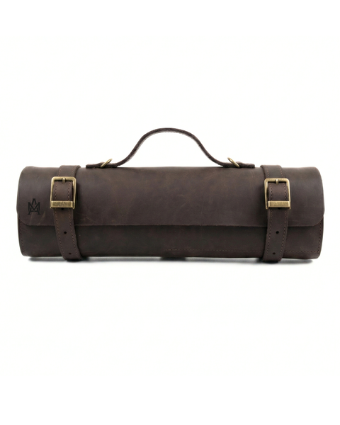 PORTA CUCHILLOS PARRILLEROS DE CUERO FULL GRAIN PREMIUM