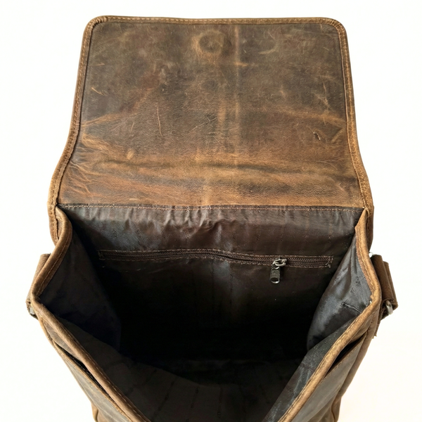 MORRAL DE CUERO GENUINO NYC