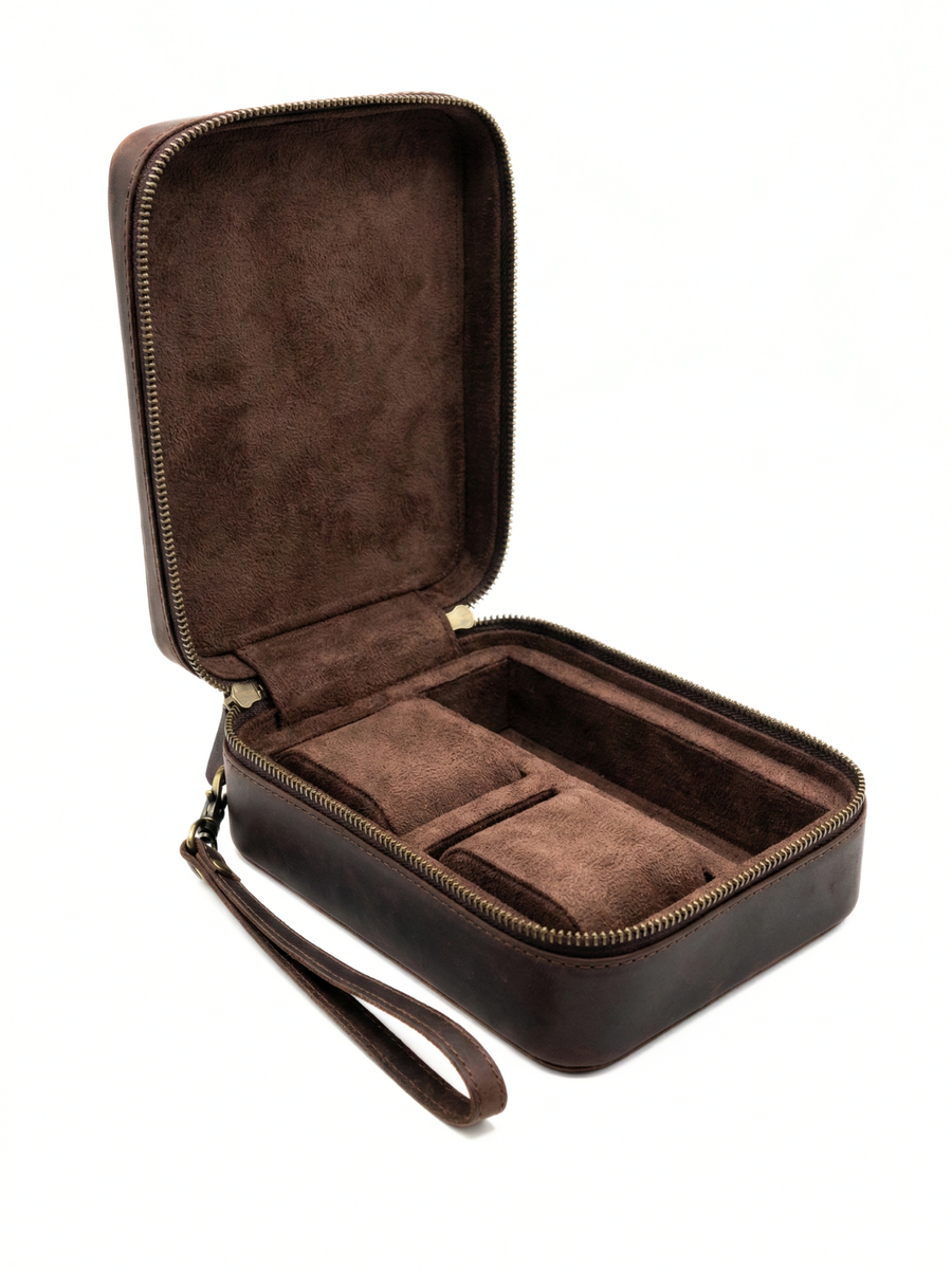 ESTUCHE PARA VIAJE DE CUERO KEEPER