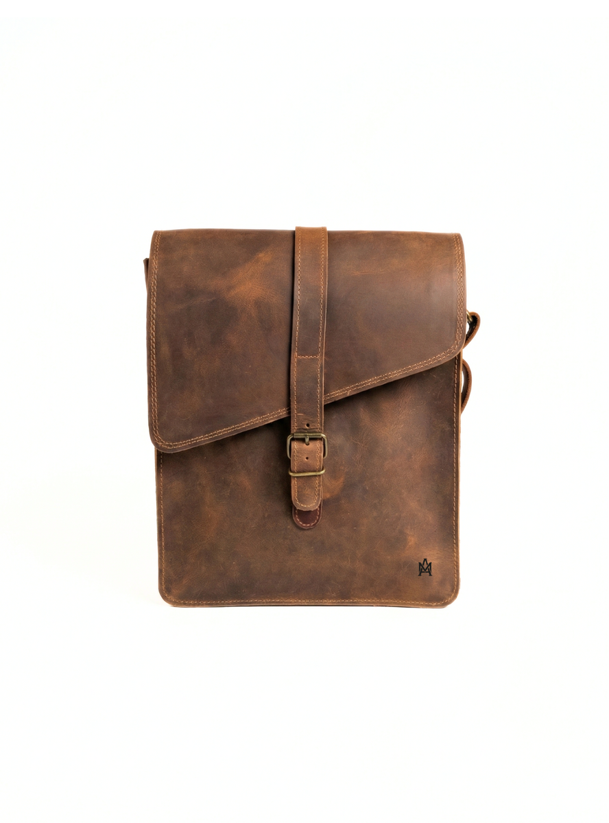 MORRAL DE CUERO GENUINO NYC