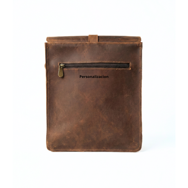 MORRAL DE CUERO GENUINO NYC