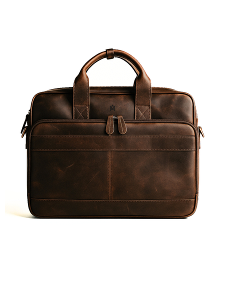 MALETÍN DE CUERO GENUINO HOMBRE OXFORD