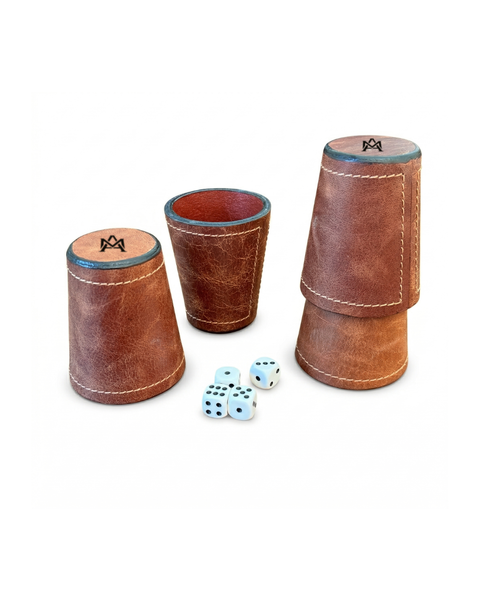 CACHOS DE CUERO ARTESANALES (JUEGO DE 4)