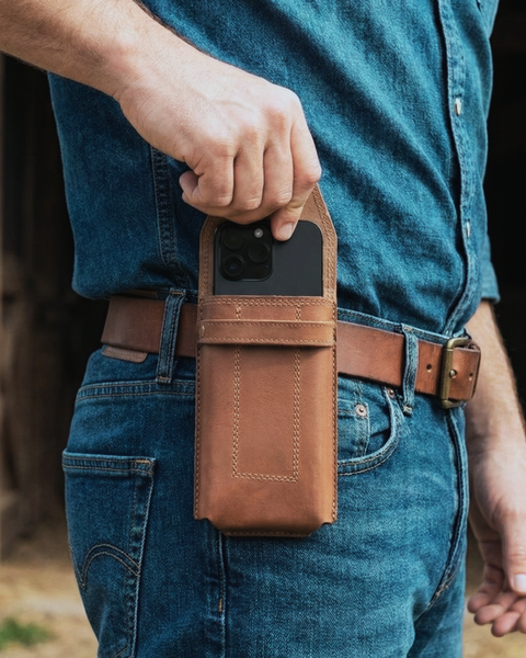 PORTA CELULAR DE CUERO GENUINO RANGER