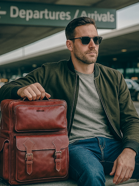 MOCHILA DE VIAJE DE CUERO EXPEDITION