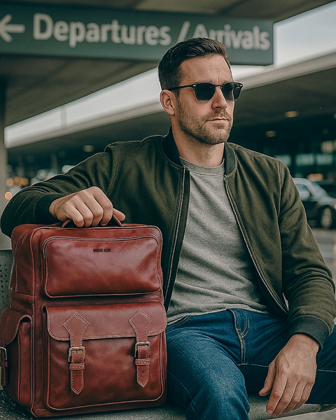 MOCHILA DE VIAJE DE CUERO EXPEDITION