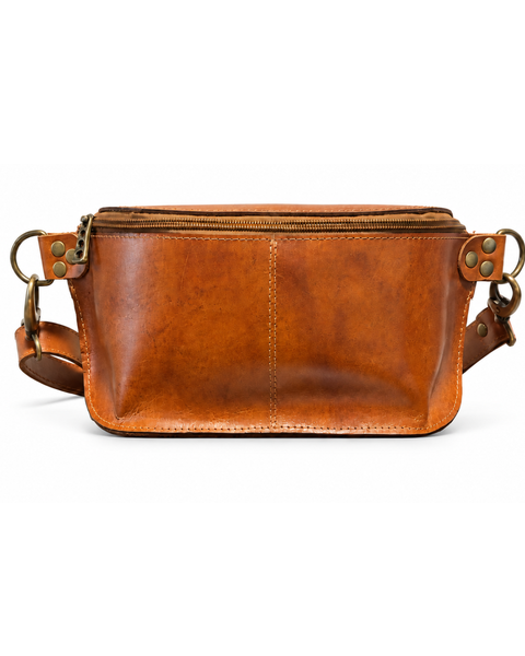 BANANO DE CUERO HOMBRE IRISH CARAMEL