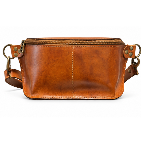 BANANO DE CUERO HOMBRE IRISH CARAMEL