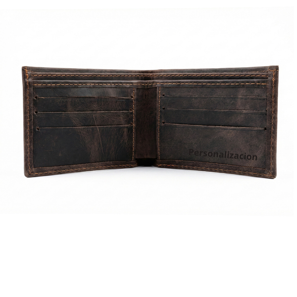 BILLETERA DE CUERO GENUINO EDGE