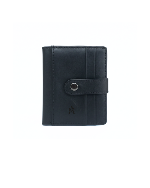 BILLETERA DE CUERO PARA HOMBRE FORGE NEGRA