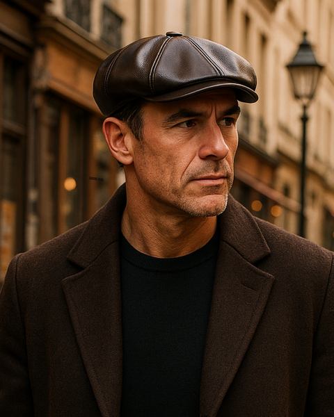 BOINA DE CUERO BIRMINGHAM VINTAGE