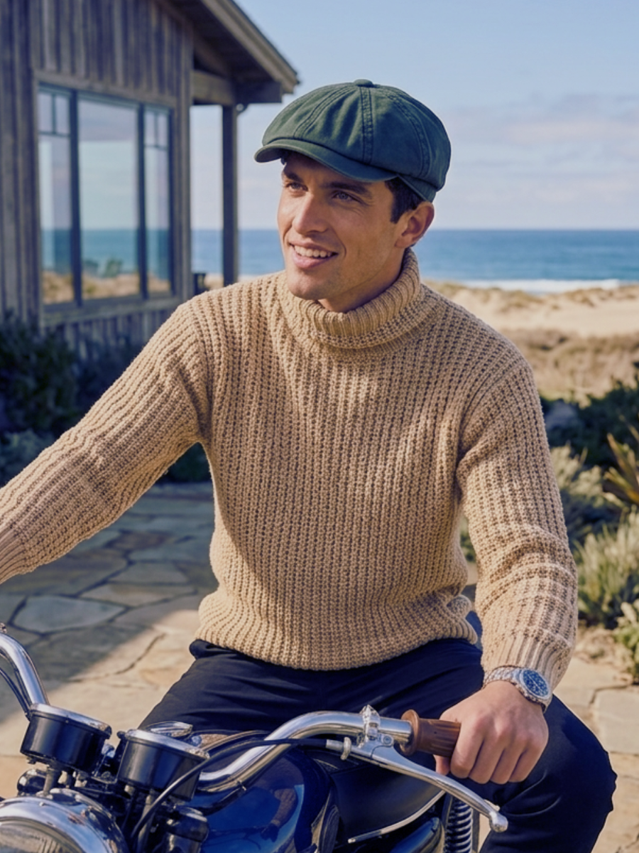 BOINA VINTAGE SHELBY DE ALGODÓN DARK GREEN