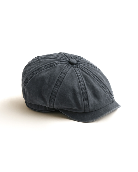 BOINA VINTAGE SHELBY DE ALGODÓN DARK GREY