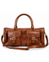 BOLSO SE VIAJE DE CUERO GENUINO TRAVEL CARAMEL
