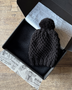 BOX BUFANDA LANA ALPACA NEGRA + GORRO LANA NEGRO