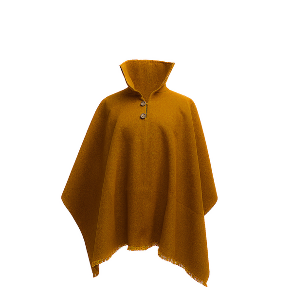 PONCHO DE ALPACA HOMBRE CASTILLA CAMEL