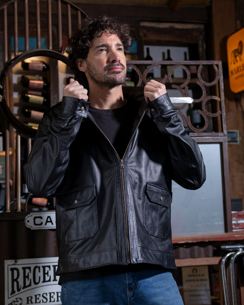 CHAQUETA DE CUERO JAMES