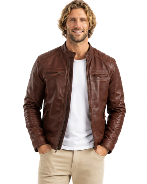 CHAQUETA DE CUERO KEANU