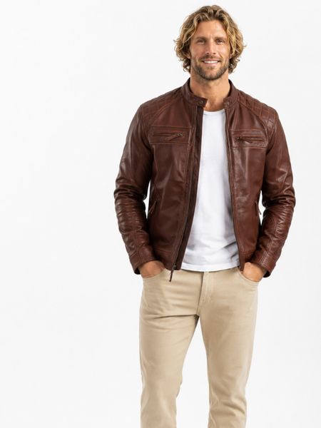 CHAQUETA DE CUERO KEANU