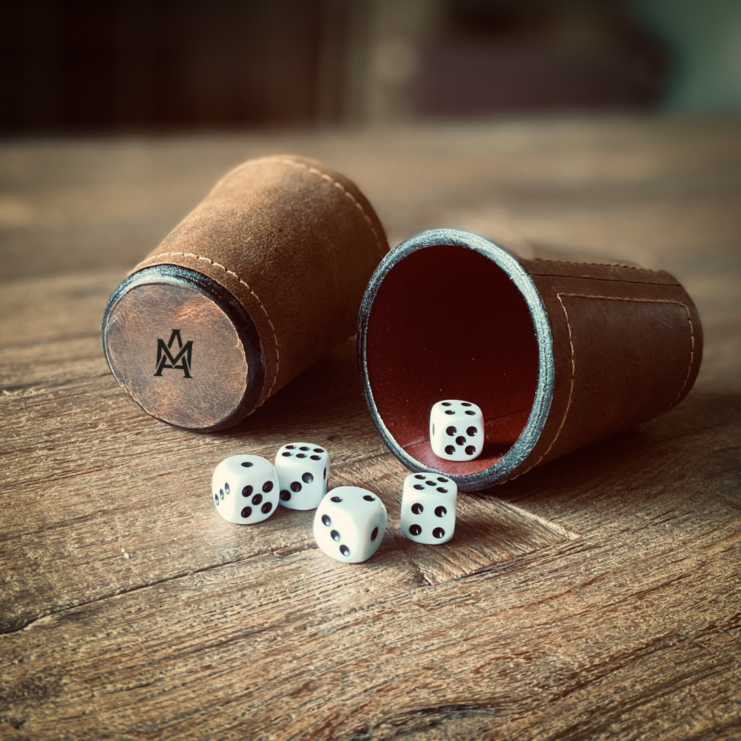 JUEGO DE CACHOS DE CUERO ARTESANAL (6 PIEZAS)