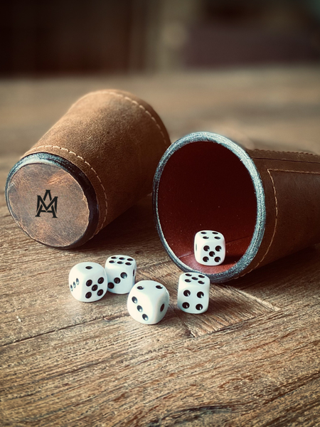 JUEGO DE CACHOS DE CUERO ARTESANAL (6 PIEZAS)