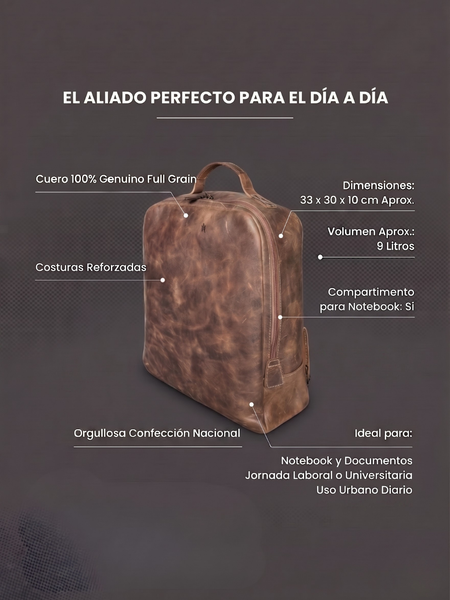 MOCHILA DE CUERO CLÁSICA