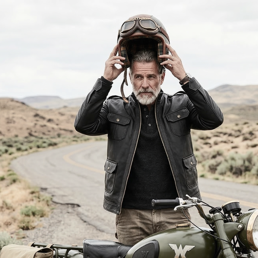 CHAQUETA DE CUERO JAMES