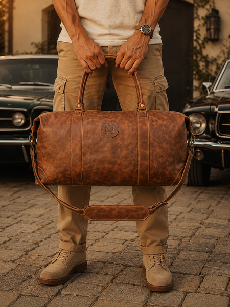 BOLSO DE VIAJE DE CUERO PARA HOMBRES JOURNEY