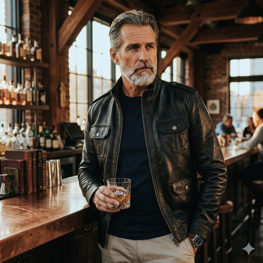 CHAQUETA DE CUERO JAMES