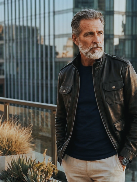 CHAQUETA DE CUERO JAMES