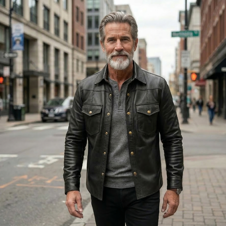 SOBRECAMISA DE CUERO