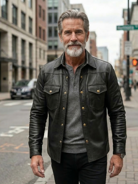 SOBRECAMISA DE CUERO