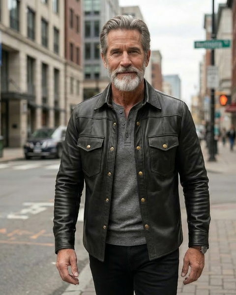 SOBRECAMISA DE CUERO