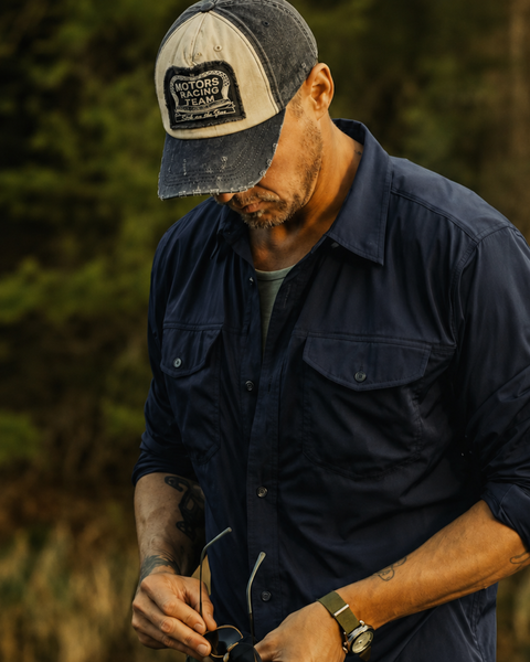 GORRA VINTAGE DE ALGODÓN RACER DARK GREY