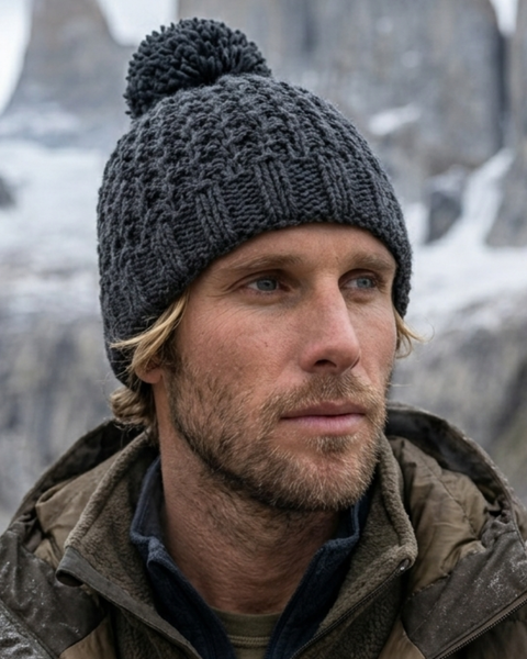 GORRO LANA HOMBRE QUELLÓN GRIS MARENGO
