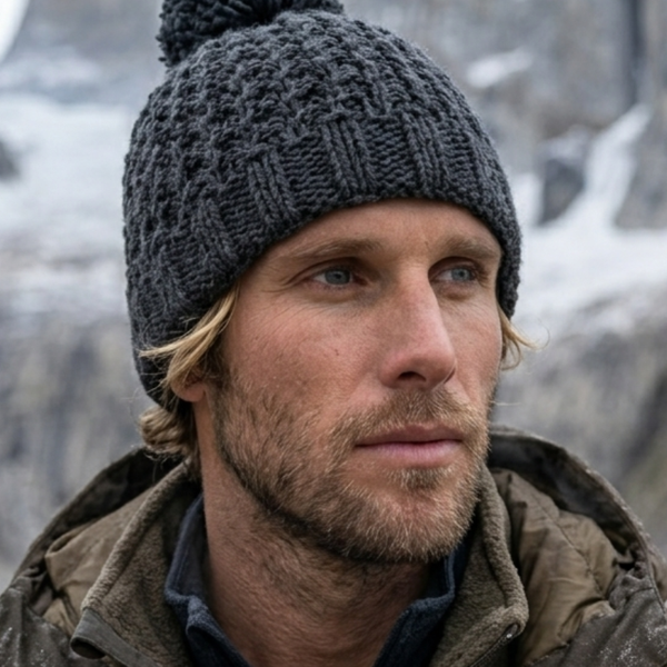 GORRO LANA HOMBRE QUELLÓN GRIS MARENGO