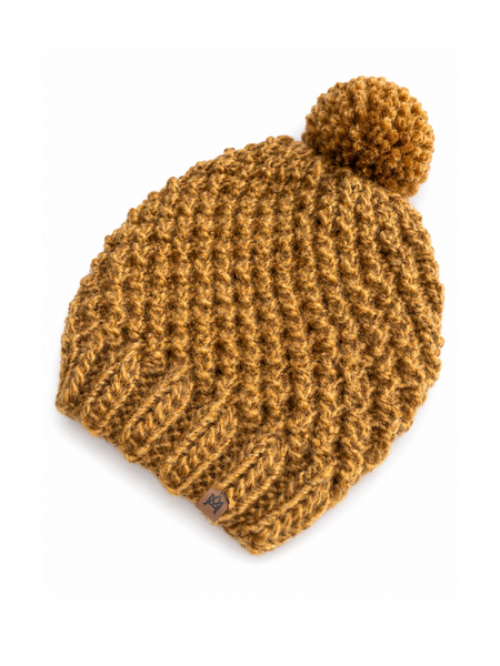 GORRO LANA HOMBRE QUELLÓN CAMEL