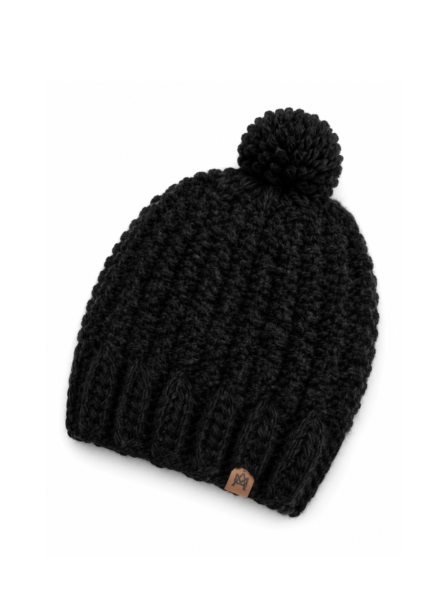 GORRO LANA HOMBRE QUELLÓN NEGRO