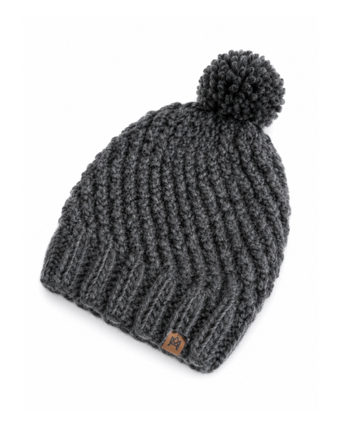 GORRO LANA HOMBRE QUELLÓN GRIS MARENGO